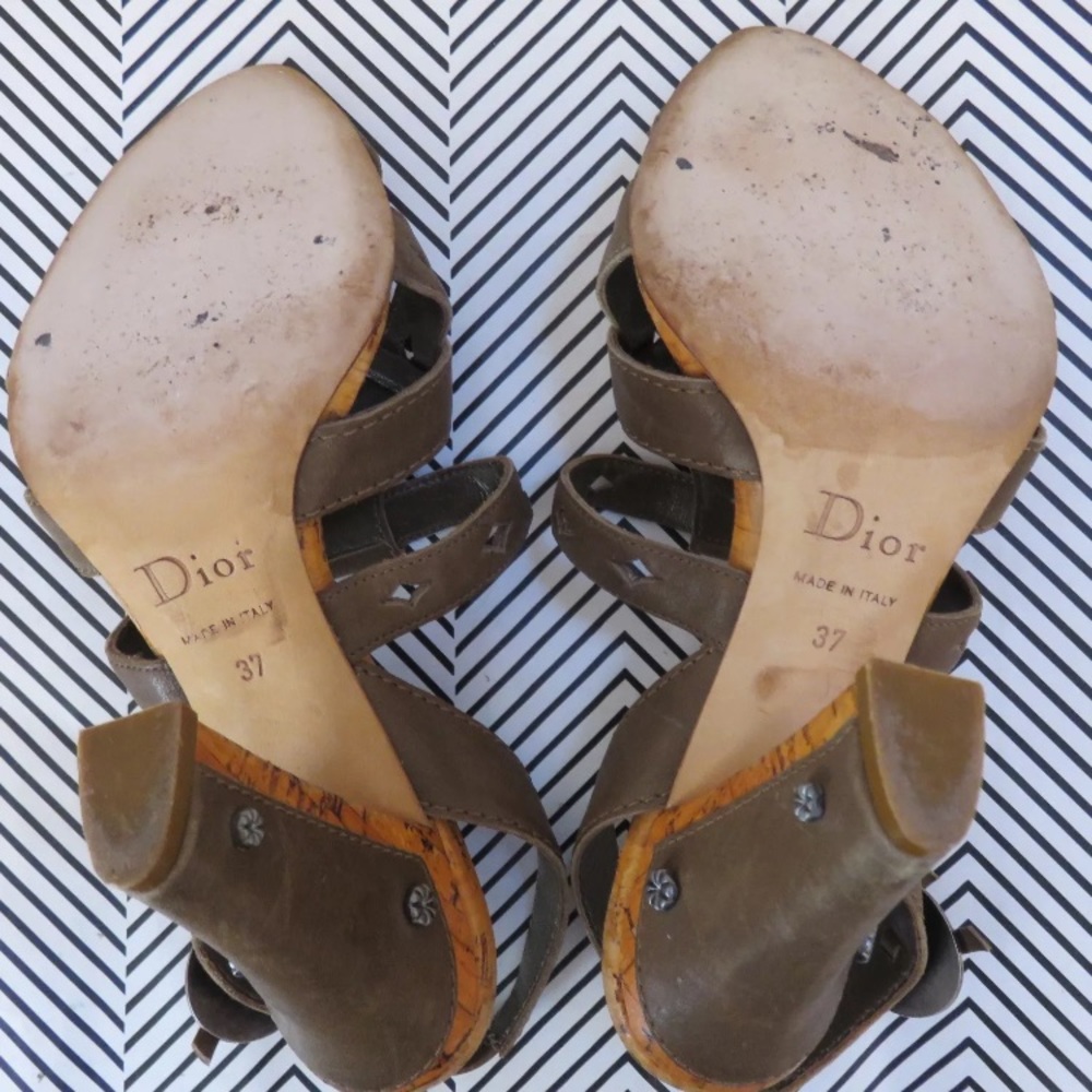 Christian Dior sandals 7 heels - Picture 7 of 8